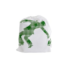 St  Patrick s Day Drawstring Pouches (medium)  by Valentinaart