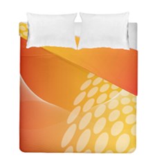 Abstract Orange Background Duvet Cover Double Side (full/ Double Size) by Simbadda