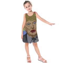 Donald Trump Kids  Sleeveless Dress by Valentinaart