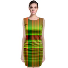 Multicoloured Background Pattern Classic Sleeveless Midi Dress by Simbadda