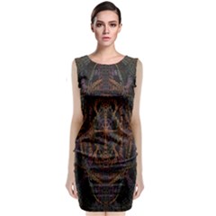 Digital Art Classic Sleeveless Midi Dress by Simbadda