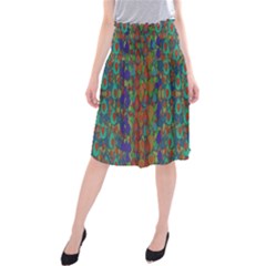 Sea Of Mermaids Midi Beach Skirt by pepitasart