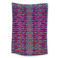 Raining Rain And Mermaid Shells Pop Art Large Tapestry by pepitasart