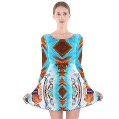 Dragonball Super 2 Long Sleeve Velvet Skater Dress by 3Dbjvprojats