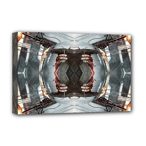 Call Of Duty  Bullet Shock 3d Effect Deluxe Canvas 18  X 12   by 3Dbjvprojats