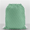 Striped Green Drawstring Bag (Small) View1