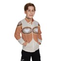 Artin Coffee Chocolate Brown Heart Love Wind Breaker (Kids) View1