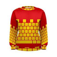 Firewall Bridge Signal Yellow Red Women s Sweatshirt by Mariart