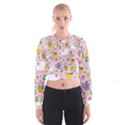Cute Easter pattern Cropped Sweatshirt View1