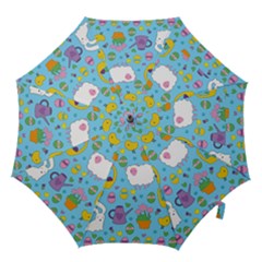 Cute Easter Pattern Hook Handle Umbrellas (large) by Valentinaart
