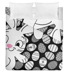 Easter Bunny  Duvet Cover Double Side (queen Size) by Valentinaart