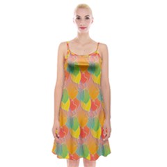 Birthday Balloons Spaghetti Strap Velvet Dress by Nexatart