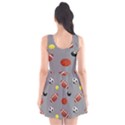 Balltiled Grey Ball Tennis Football Basketball Billiards Scoop Neck Skater Dress View2