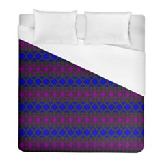 Diamond Alt Blue Purple Woven Fabric Duvet Cover (full/ Double Size) by Mariart