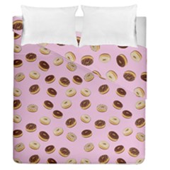 Donuts Pattern Duvet Cover Double Side (queen Size) by Valentinaart