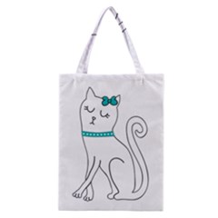 Cute Cat Character Classic Tote Bag by TastefulDesigns