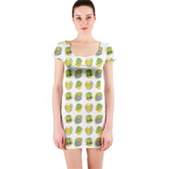 St Patrick S Day Background Symbols Short Sleeve Bodycon Dress by Nexatart