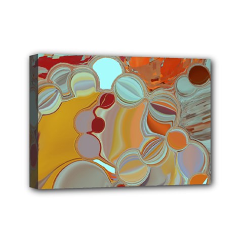 Liquid Bubbles Mini Canvas 7  X 5  by digitaldivadesigns