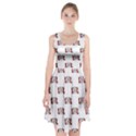 Funny Emoji Laughing Out Loud Pattern  Racerback Midi Dress View1