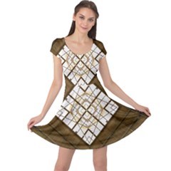 Steel Glass Roof Architecture Cap Sleeve Dresses by Nexatart