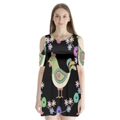 Easter Shoulder Cutout Velvet  One Piece by Valentinaart