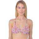 Intricate Texture Pattern Reversible Tri Bikini Top View1