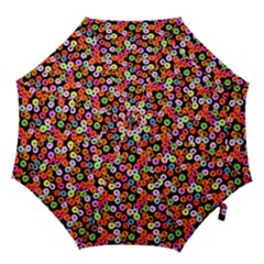 Colorful Yummy Donuts Pattern Hook Handle Umbrellas (large) by EDDArt