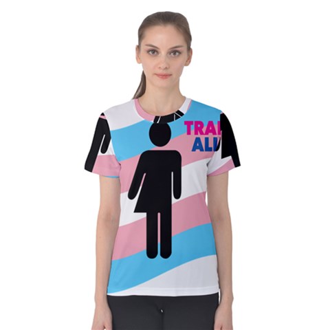 Transgender  Women s Cotton Tee by Valentinaart