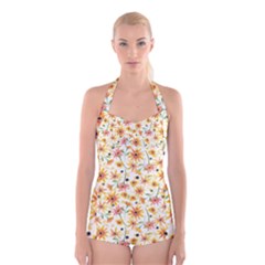 Bohemia Fantasy 1 Boyleg Halter Swimsuit  by beatbeatwing
