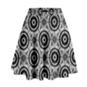 Geometric Black And White High Waist Skirt View1