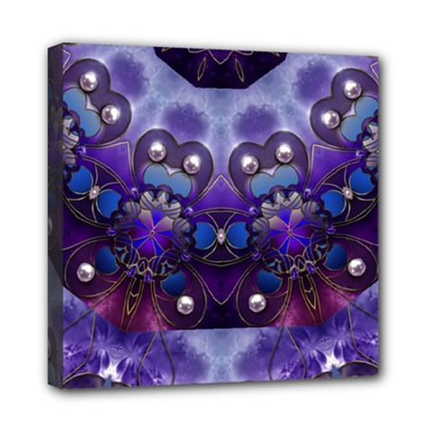 Pearls On Lavender Mini Canvas 8  X 8  (stretched) by KirstenStar