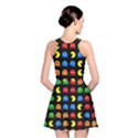 Pacman Seamless Generated Monster Eat Hungry Eye Mask Face Rainbow Color Reversible Skater Dress View2