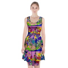 Shapes In Retro Colors                  Racerback Midi Dress by LalyLauraFLM
