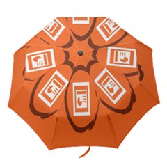 Circles Orange Folding Umbrellas by Mariart