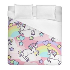 Unicorn Rainbow Duvet Cover (full/ Double Size) by Nexatart