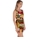 Cute Food Wallpaper Picture Sleeveless Bodycon Dress View3