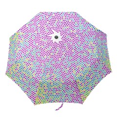 Japanese Name Circle Purple Yellow Green Red Blue Color Rainbow Folding Umbrellas by Mariart