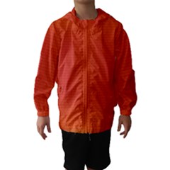 Scarlet Pimpernel Writing Orange Green Hooded Wind Breaker (kids) by Mariart