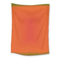 Scarlet Pimpernel Writing Orange Green Medium Tapestry by Mariart