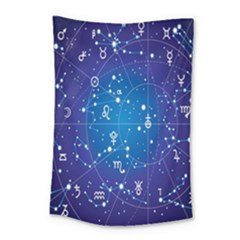 Astrology Illness Prediction Zodiac Star Small Tapestry by Mariart