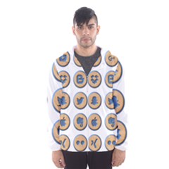 Social Media Icon Icons Social Hooded Wind Breaker (men) by Nexatart