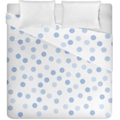 Bubble Balloon Circle Polka Blue Duvet Cover Double Side (king Size) by Mariart