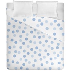 Bubble Balloon Circle Polka Blue Duvet Cover Double Side (california King Size) by Mariart