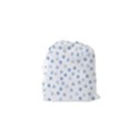 Bubble Balloon Circle Polka Blue Drawstring Pouches (XS)  View2