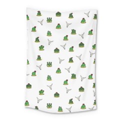 Cactus Pattern Small Tapestry by Valentinaart