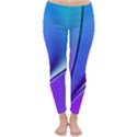 Line Blue Light Space Purple Classic Winter Leggings View1