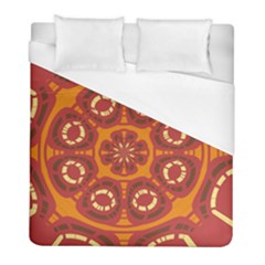 Dark Red Abstract Duvet Cover (full/ Double Size) by linceazul