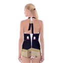 Black Cat in a Box Boyleg Halter Swimsuit  View2