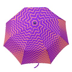 Original Resolution Wave Waves Chevron Pink Purple Folding Umbrellas by Mariart