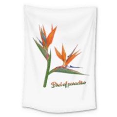 Bird Of Paradise Large Tapestry by Valentinaart